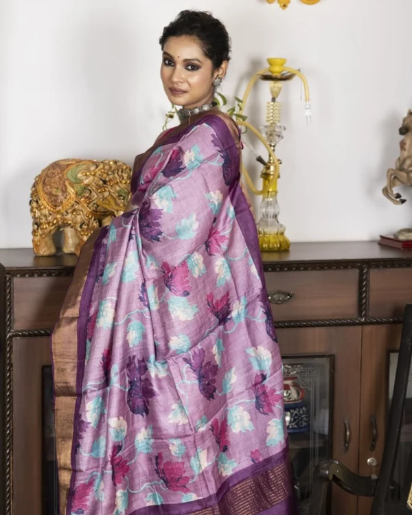 Nakshipar Tussar Saree