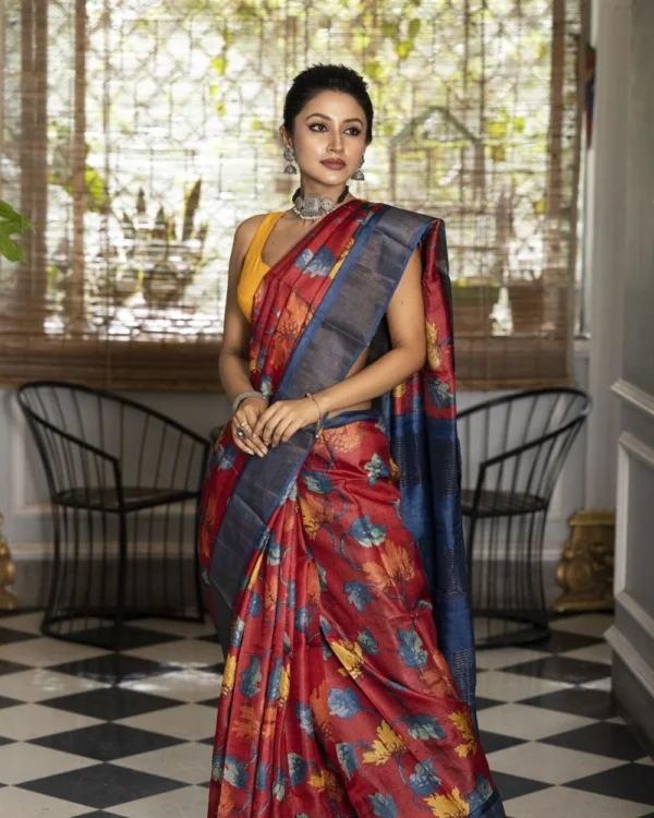 Nakshipar Tussar Saree