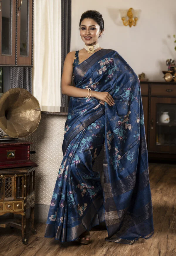 Nakshipar Tussar Saree