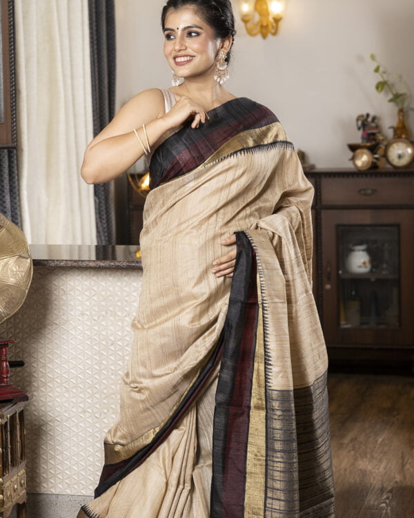 Nakshipar Tussar Saree